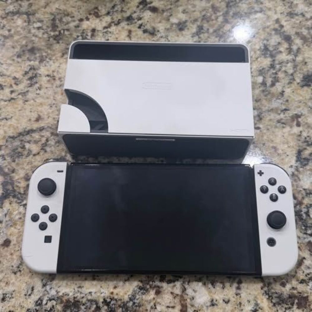 Nintendo Switch OLED White – (Includes Dock & Accessories)